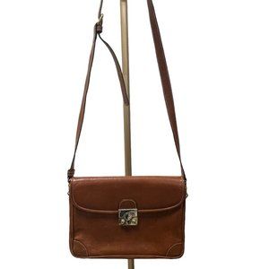 PERUZZI Brown Leather Crossbody